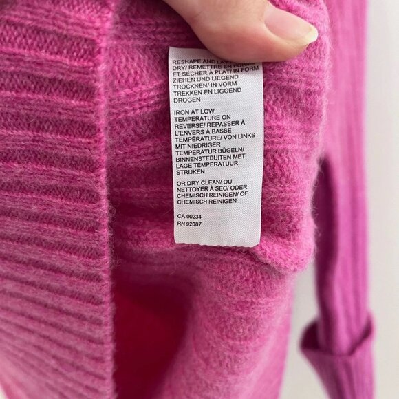 Saks Fifth Avenue 100% Cashmere Pink Sweater Size Small - Picture 4 of 6